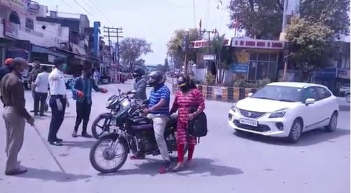 पांवटा साहिब में दिखा लॉक डाउन का बड़ा असर लोग जागरूक