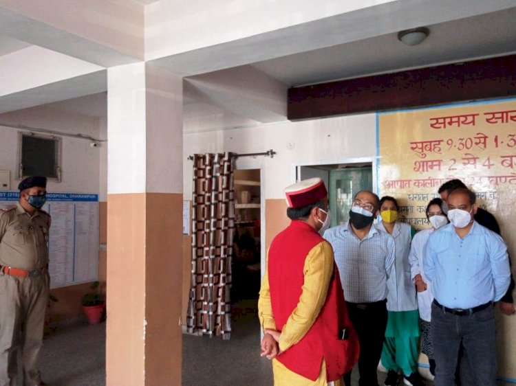 डाॅ. सैजल ने सीएचसी धर्मपुर में कोविड जांच सुविधा को जनहित में सुरक्षित स्थान पर स्थापित करने के दिए निर्देश
