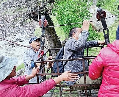 बीआरओ के जवानों ने लाहुल-स्पीति के उदयपुर क्षेत्र में फंसे 178 लोगों को निकाला सुरक्षित