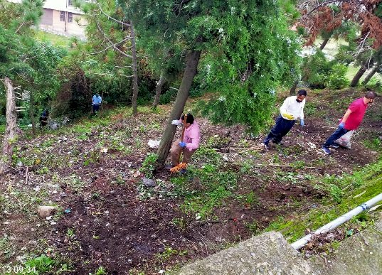 स्वतंत्रता दिवस के उपलक्ष्य पर डीमाईना पँचायत के लोगों ने चलाया सफाई अभियान