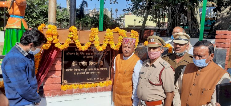 स्थानीय विधायक डॉ बिंदल ने शहर के 31 फायर हाइड्रेंट का किया शुभारंभ