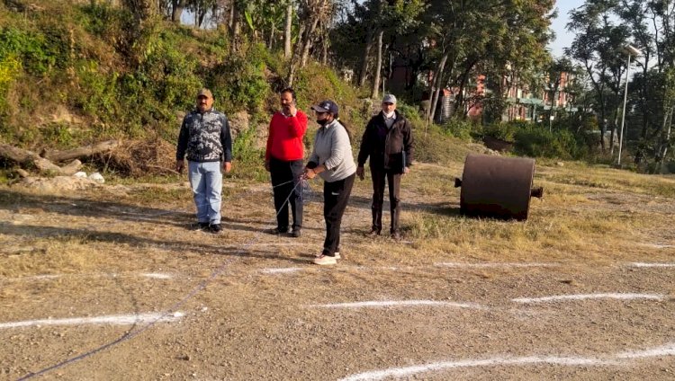 राज्यस्तरीय मास्टर्स गेम्स के लिए सजने लगा नौणी यूनिवर्सिटी का मैदान