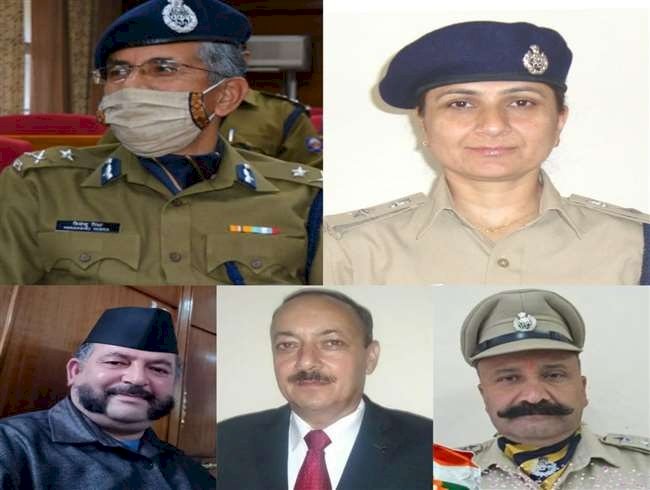 हिमाचल पांच पुलिस अधिकारियों व कर्मचारियों को राष्ट्रपति पुलिस पदक