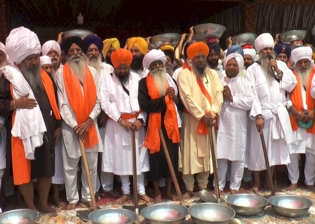 गुरूद्वारा श्री पांवटा साहिब में दर्शनी दयोढ़ी की कार सेवा प्रारंभ