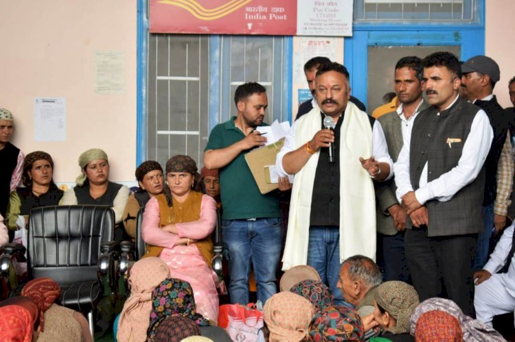 भाजपा सरकार के दौरान विकास कार्यों में लगा रहा ग्रहण : रोहित ठाकुर 
